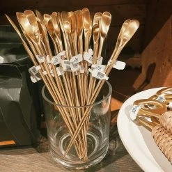 Creative Co-op Brass Cocktail Spoon