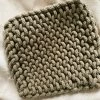 CREATIVE COOP Kitchenware Crocheted Pot Holder - Gray
