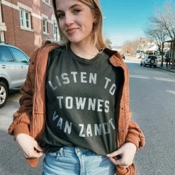 Midnight Rider Listen To Townes Van Zandt Unisex Tee Gifts For Him