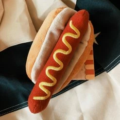 P.L.A.Y. Pet Lifestyle And You Hot Dog Dog Toy 4th Of July Weekend