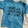 City Supply Kid's Helping Kids Tee - Blue Kids Tees + Baby Onesies