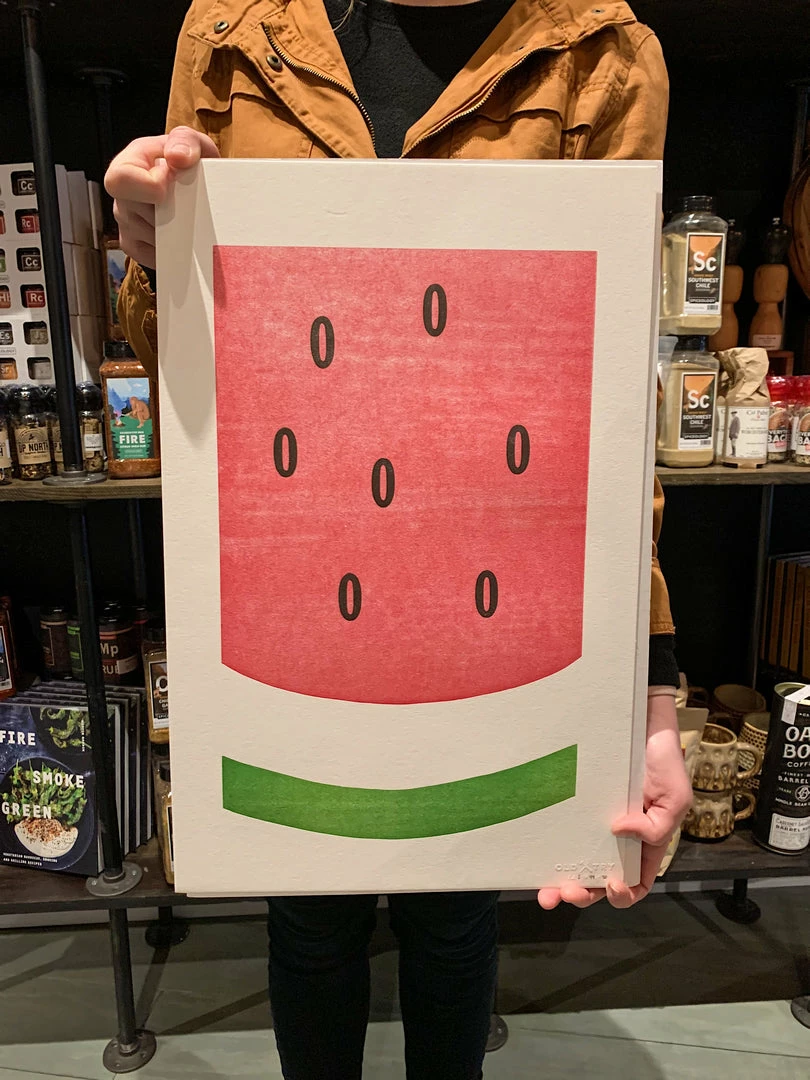 Old Try: Watermelon Print - 13x20 The Old Try
