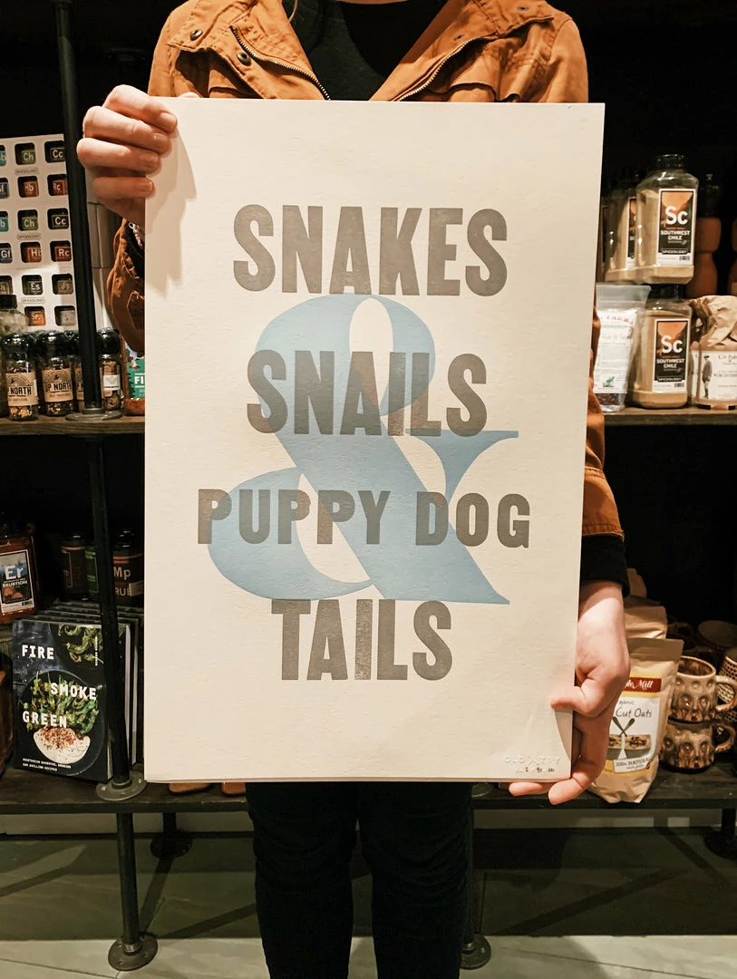 Gifts For Baby Old Try: What Folks Are Made Of - Puppy Dog Tails (13x20)