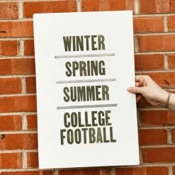 Old Try: Southern Seasons Print - 13x20 Arkansas Razorbacks