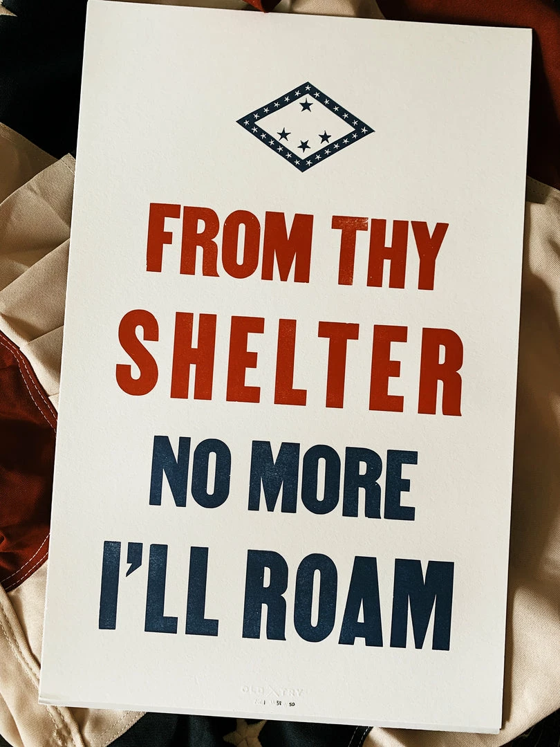 Old Try: From Thy Shelter Print - 13x20