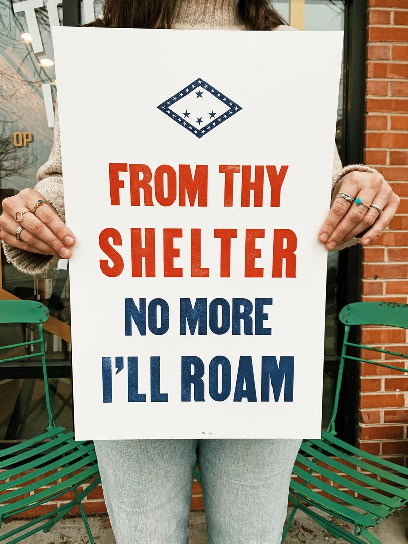 Old Try: From Thy Shelter Print - 13x20