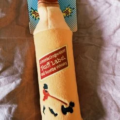 Haute Diggity Dog Johnnie Dogwalker Water Bottle Crackler Dog Toy