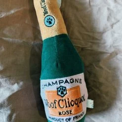 Haute Diggity Dog Woof Clicquot Rose' Champagne Bottle - Large 2022 Graduation