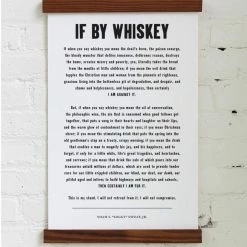 Old Try: If By Whiskey Print - 13x20