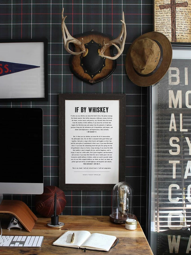 Old Try: If By Whiskey Print - 13x20