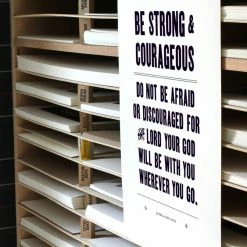 Old Try: Joshua 1:9 Print - 13x20 Gifts For Baby