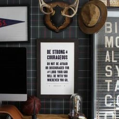 Old Try: Joshua 1:9 Print - 13x20 Gifts For Baby