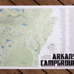 Camp Ark Arkansas Campgrounds 24x36 Print (2nd Edition) Gifts For Him