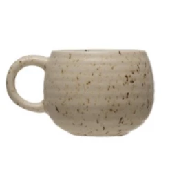 Creative Co-op Mugs White Speckled Stoneware Mug
