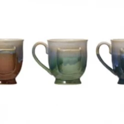 Creative Co-op Stoneware Mug W/ Teabag Holder Mugs