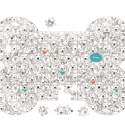 Two's Company Dog Crew Puzzle Puzzles + Games