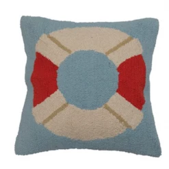 Citysupplyfayetteville Life Preserver Square Hook Pillow