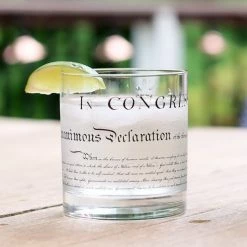 Well Told Declaration Of Independence Rocks Glass