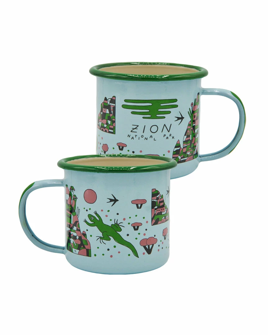 Parks Project: Zion Lizards Enamel Mug