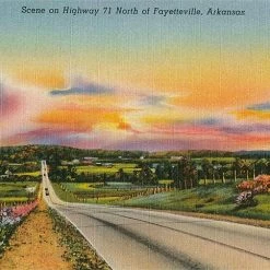 Found Image Highway 71 In Fayetteville, Arkansas Art Print