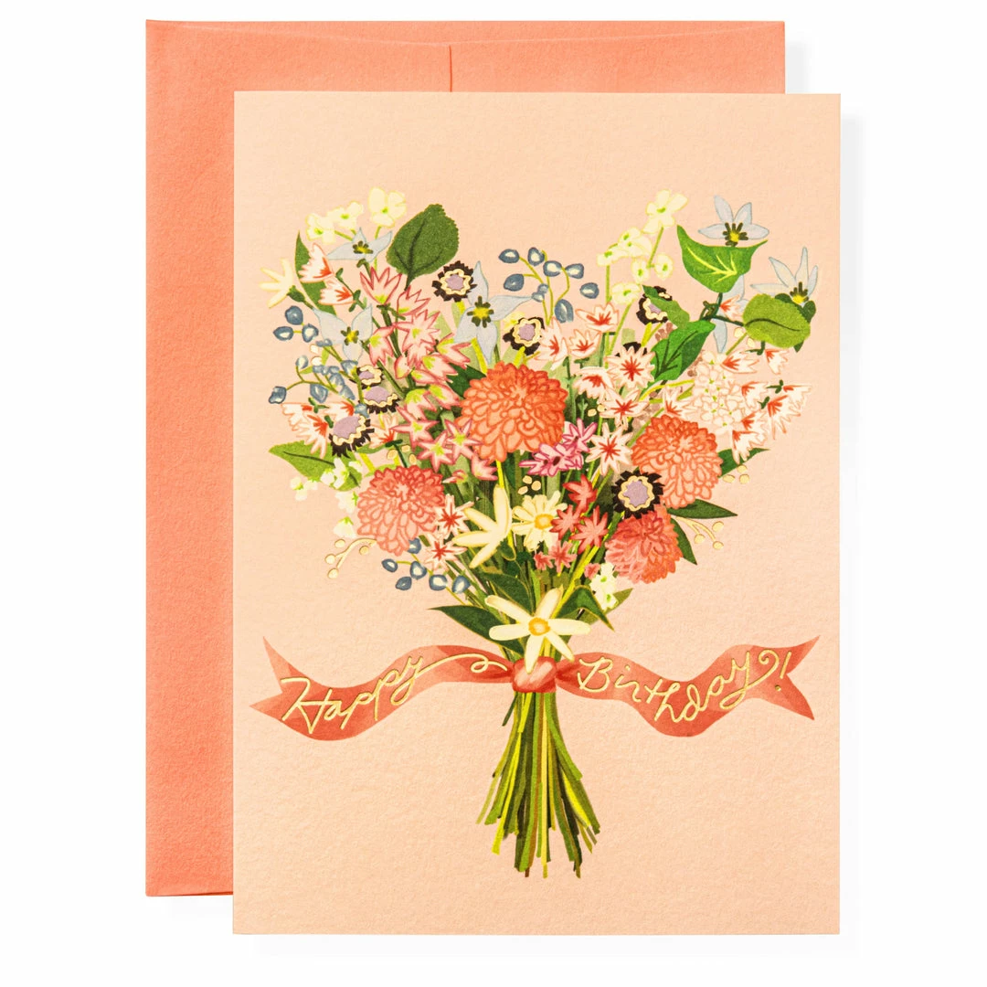 Karen Adams Designs Birthday Bouquet Greeting Card Paper Goods