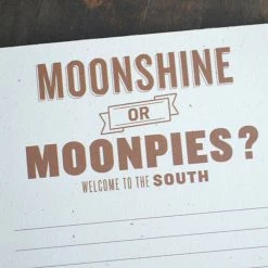 SOUTHERN FRIED DESIGN BARN Moonshine Or Moonpies Notepad
