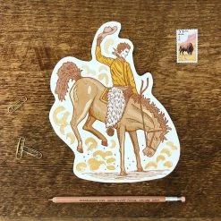 Noteworthy Paper & Press Bucking Bronco Postcard