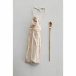 Creative Co-op Brass Cocktail Spoon