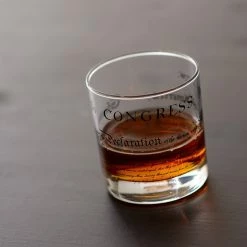 Well Told Declaration Of Independence Rocks Glass