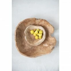 CREATIVE COOP Round Teakwood Bowl
