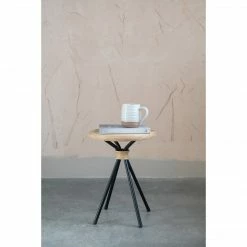 Creative Co-op White And Tan Reactive Glaze Mug Kitchenware