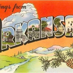 Found Image Greetings From Arkansas Art Print