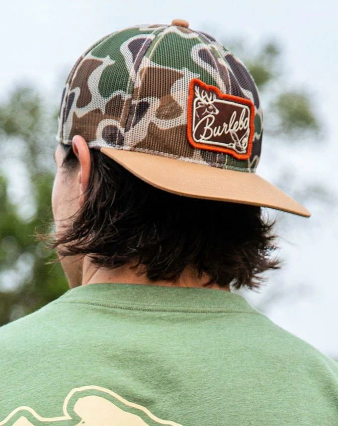 Burlebo: Full Camo Mesh W/ Patch Logo Hat