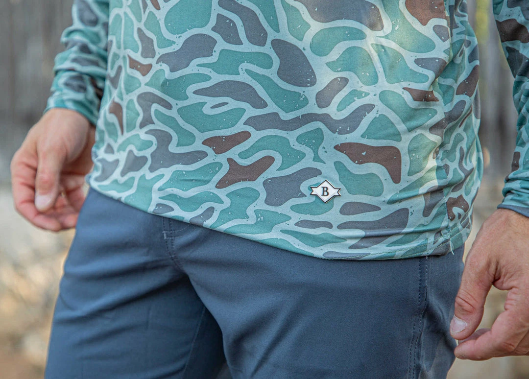 Burlebo: Perfomance Hoodie - Retro Duck Camo