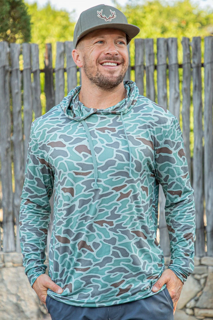 Burlebo: Perfomance Hoodie - Retro Duck Camo