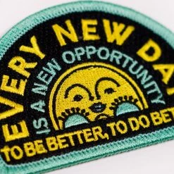 Oxford Pennant: Every New Day Embroidered Patch