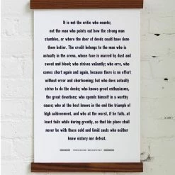 Old Try: The Man In The Arena Print - 13x20