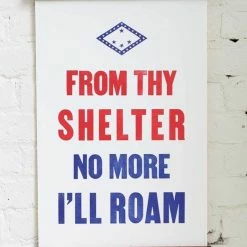 Old Try: From Thy Shelter Print - 13x20