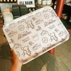 College Town Toiles Arkansas Razorbacks Arkansas Toile Birch Tray