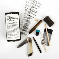 Mollyjogger: Bear & Son Knife + Scrimshaw Kit Lake