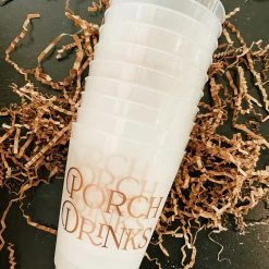 Sip Hip Hooray Porch Drinks Reusable Cups Hostess Gifts