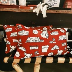 College Town Toiles Arkansas Toile Lumbar Pillow