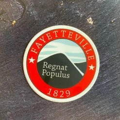 Charlie Southern Small Fayetteville Motto Sticker Round