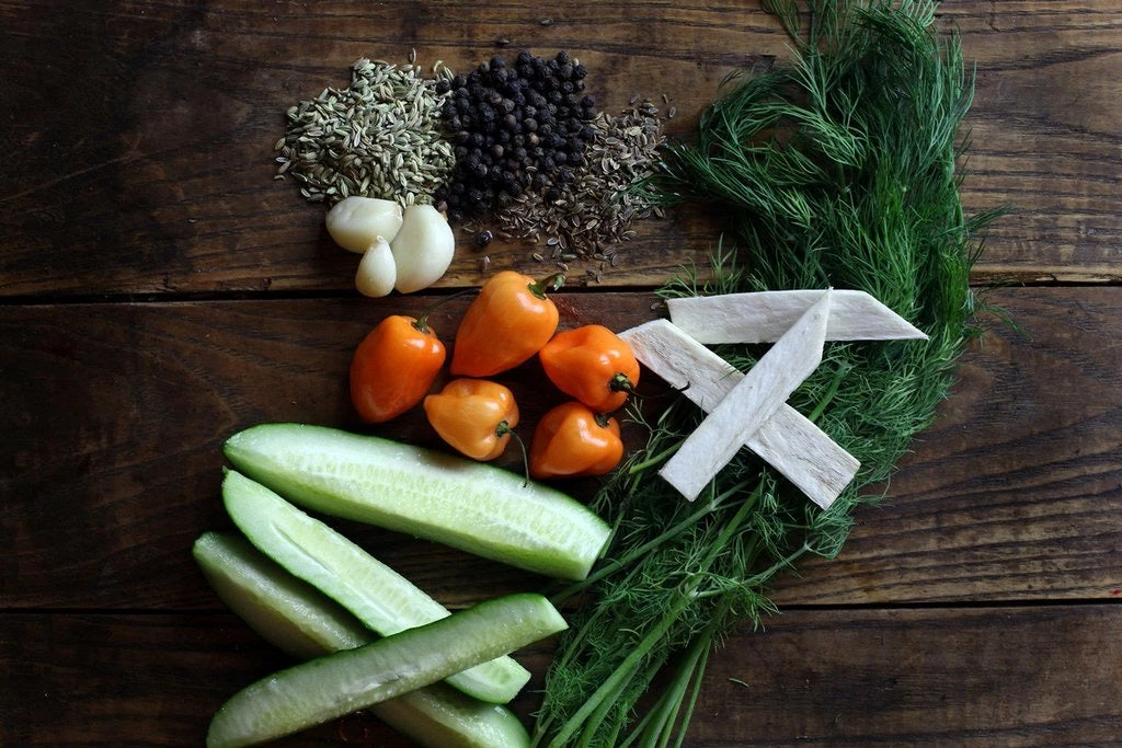 Tequila + Tex Mex The Real Dill: Habanero Horseradish Dill Pickles