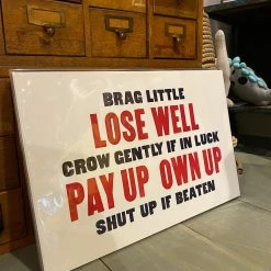 Old Try: Brag Little Print - 13x20
