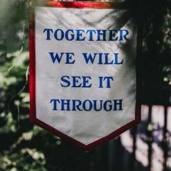 Oxford Pennant: Together We Will See It Through Camp Flag