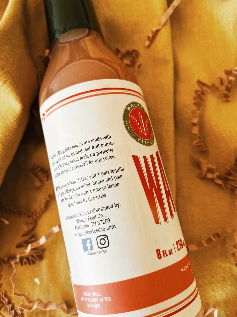Walker's Feed Store Gifts For Her Walker Feed Co: Strawberry Rhubarb Margarita Mix - 8oz
