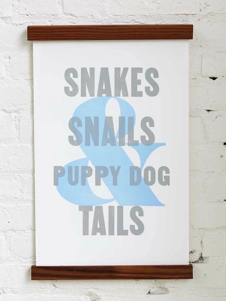 Gifts For Baby Old Try: What Folks Are Made Of - Puppy Dog Tails (13x20)