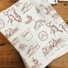 College Town Toiles 2022 Graduation Arkansas Toile Tea Towel
