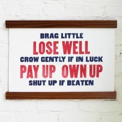 Old Try: Brag Little Print - 13x20
